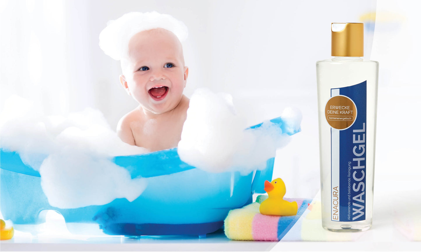 Waschgel als Seife und Duschgel